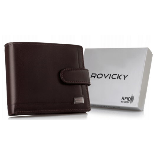 Leather wallet RFID ROVICKY PC-107L-BAR