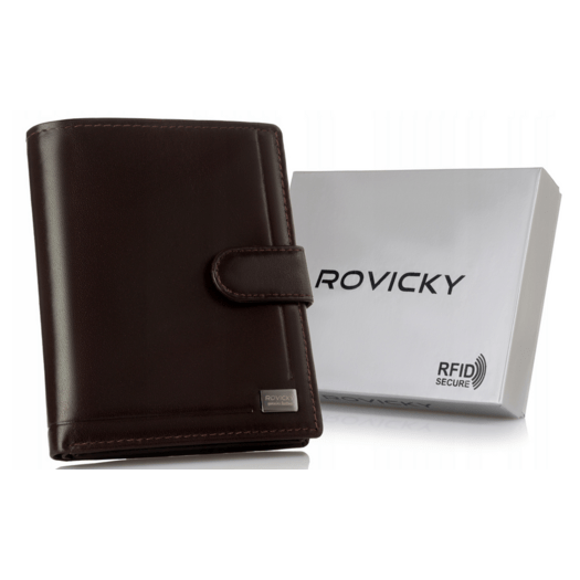 Leather wallet RFID ROVICKY PC-108L-BAR