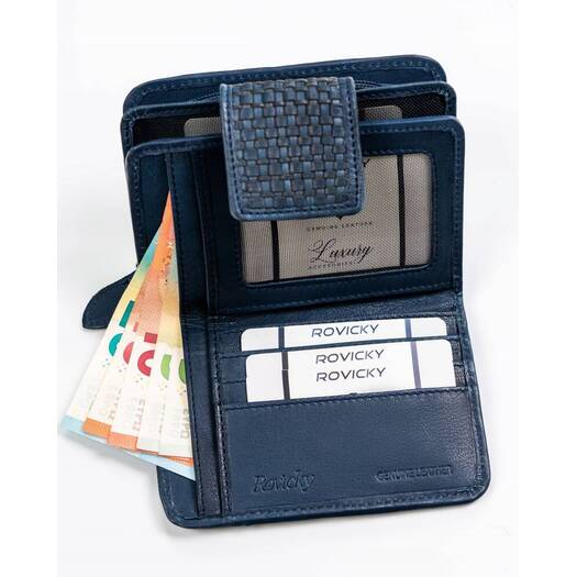 Leather wallet RFID ROVICKY R-613-DDW