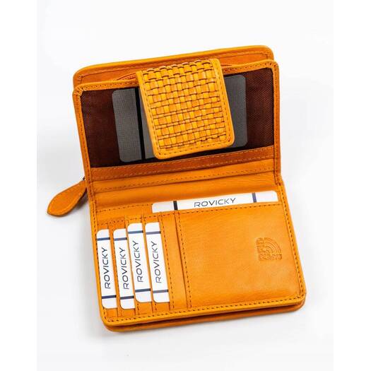 Leather wallet RFID ROVICKY R-613-DDW