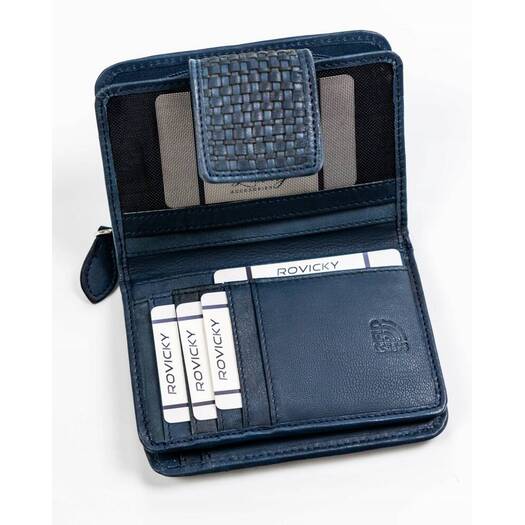 Leather wallet RFID ROVICKY R-613-DDW