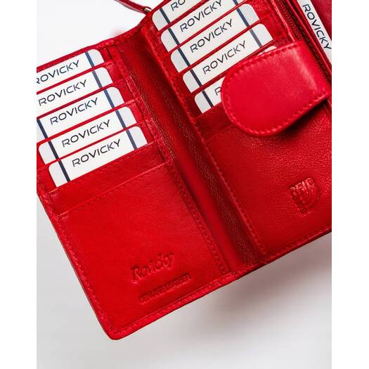 Leather wallet RFID ROVICKY R-615-DDW