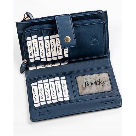 Leather wallet RFID ROVICKY R-861-DDW