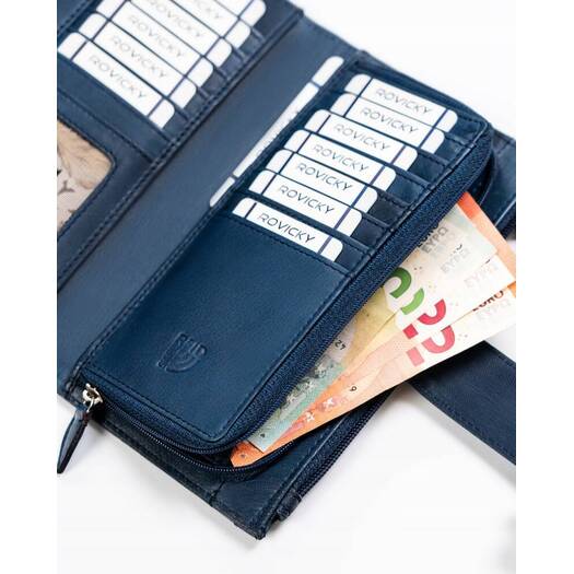 Leather wallet RFID ROVICKY R-861-DDW