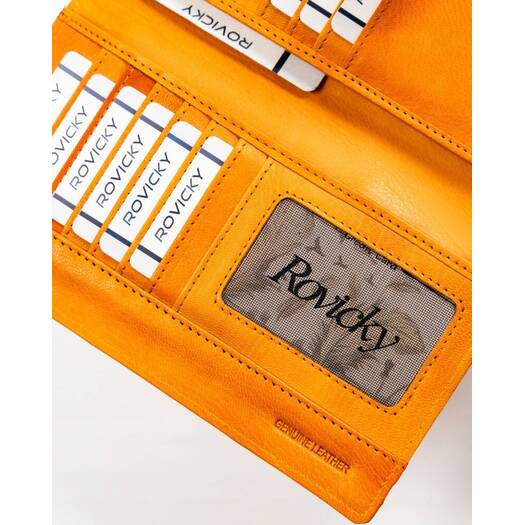 Leather wallet RFID ROVICKY R-861-DDW