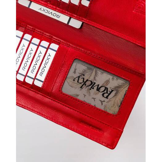 Leather wallet RFID ROVICKY R-861-DDW