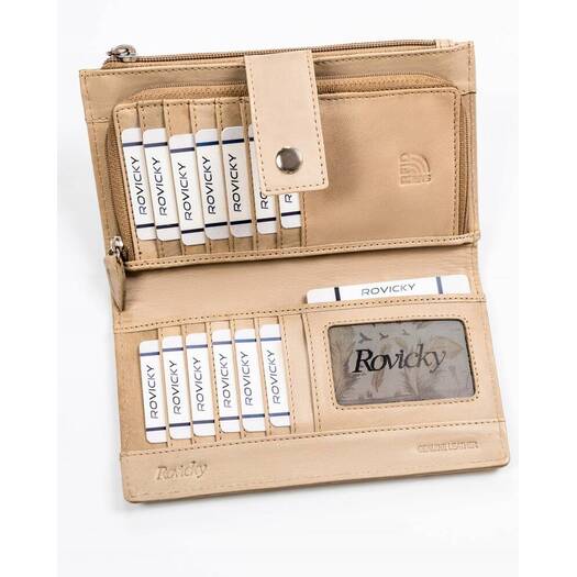 Leather wallet RFID ROVICKY R-861-DDW