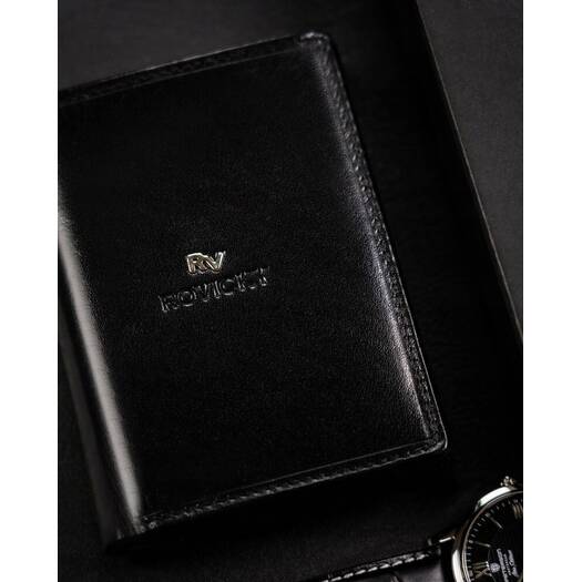 Leather wallet RFID ROVICKY RV-7680278-BCA