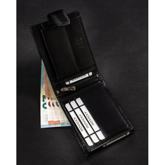 Leather wallet RFID ROVICKY RV-7870-9-BCA