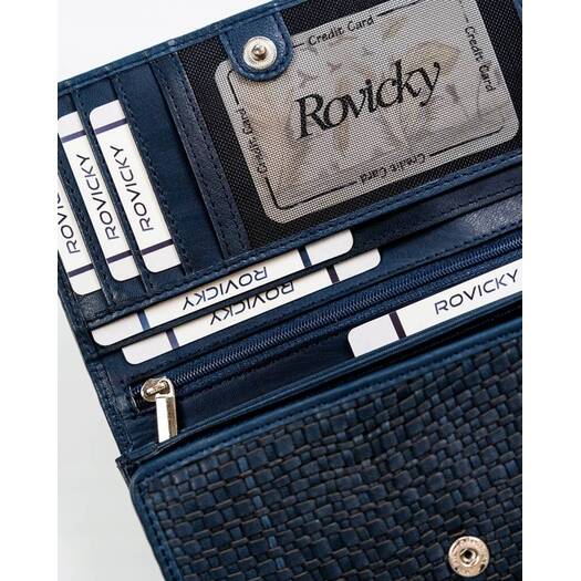 Leather wallet ROVICKY R-614-DDW