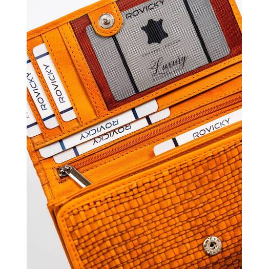 Leather wallet ROVICKY R-614-DDW