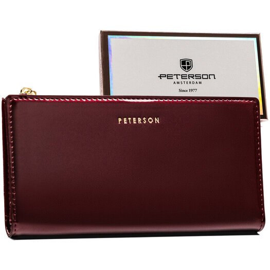 Leatherette wallet RFID PETERSON PTN 004-LAK