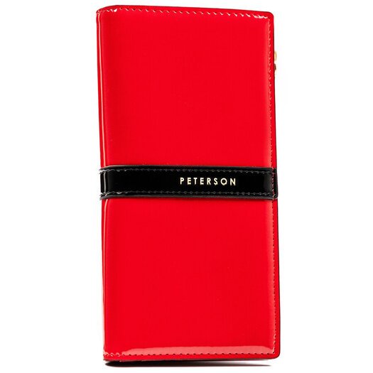 Leatherette wallet RFID PETERSON PTN 004-LAK