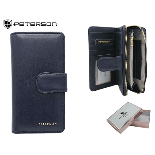 Leatherette wallet RFID PETERSON PTN 008-F