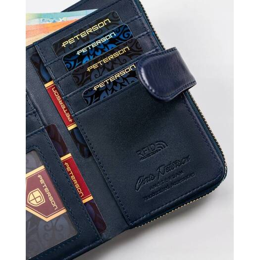 Leatherette wallet RFID PETERSON PTN 008-F