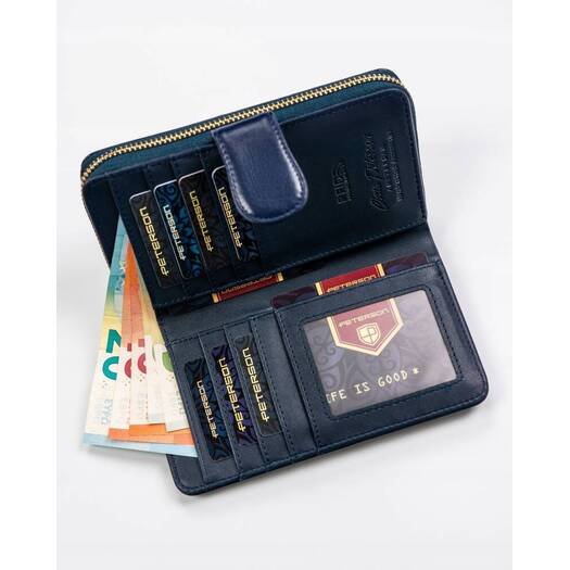 Leatherette wallet RFID PETERSON PTN 008-F