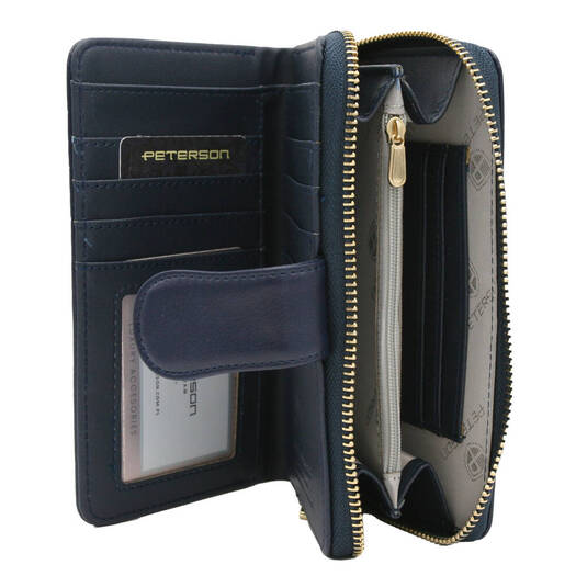 Leatherette wallet RFID PETERSON PTN 008-F