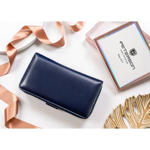 Leatherette wallet RFID PETERSON PTN 008-F