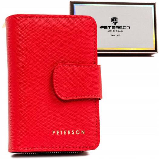 Leatherette wallet RFID PETERSON PTN 009-SAF