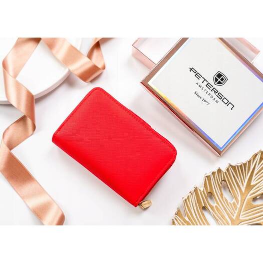 Leatherette wallet RFID PETERSON PTN 009-SAF