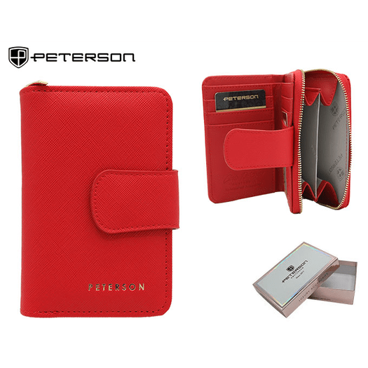 Leatherette wallet RFID PETERSON PTN 009-SAF