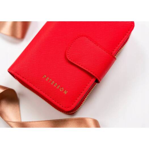 Leatherette wallet RFID PETERSON PTN 009-SAF