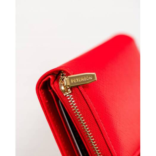 Leatherette wallet RFID PETERSON PTN 009-SAF