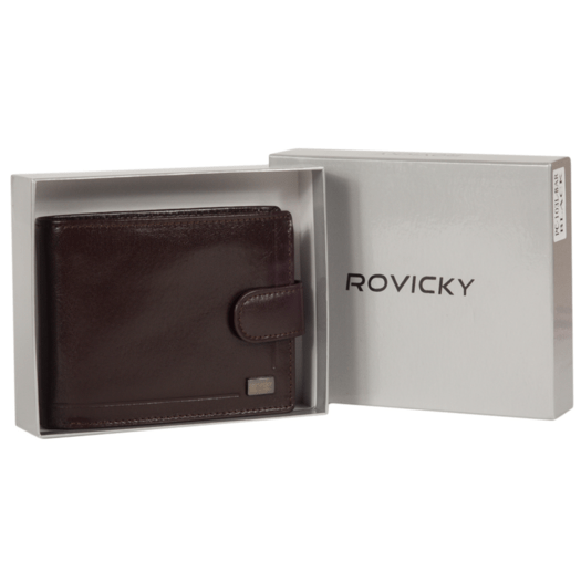 Portfel skórzany RFID ROVICKY PC-103L-BAR