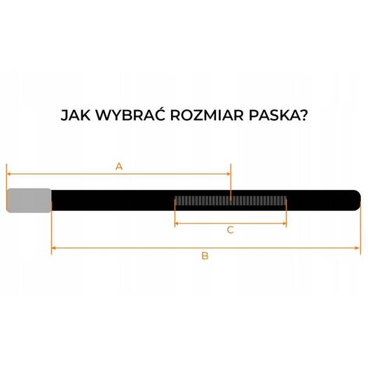 Skórzany pasek męski z metalową, automatyczną klamrą — Peterson