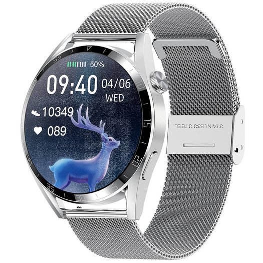 Išmanusis laikrodis vyrams PACIFIC 42-02 - BLUETOOTH, Balso asistentas (sy035b)