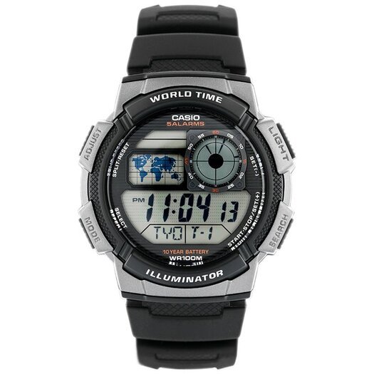 VYRIŠKAS LAIKRODIS CASIO AE-1000W 1BVDF (zd073g) - WORLD TIME