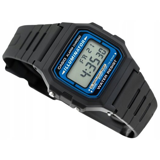 Laikrodis vyrams CASIO F-105W-1AWYEF (zd186a) - KLASYKA + dėžutė