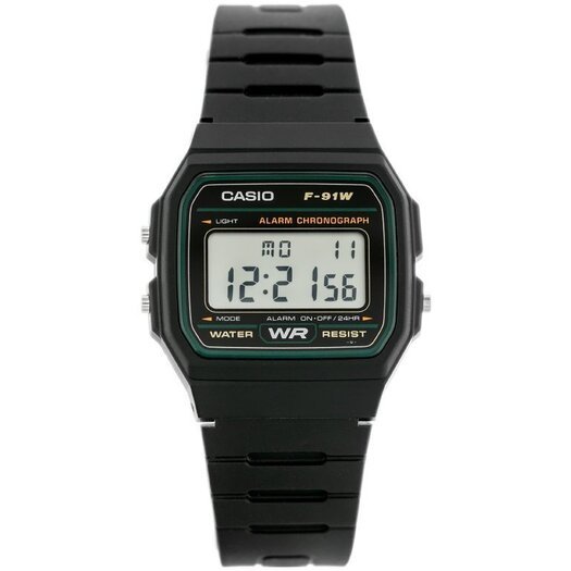 Laikrodis vyrams CASIO F-91WM-3DG (zd102c)  + dėžutė