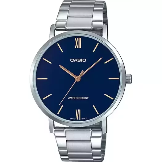 ZEGAREK MĘSKI CASIO MTP-VT01D-2B (zd165c) - KLASYKA + BOX