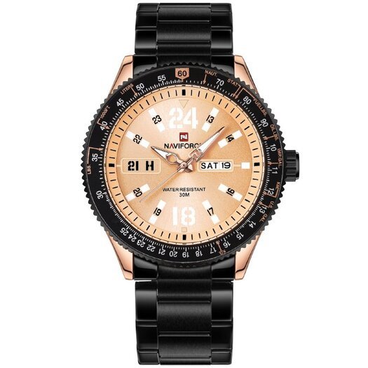 VYRIŠKAS LAIKRODIS NAVIFORCE - NF9102 (zn060d) - rosegold / black