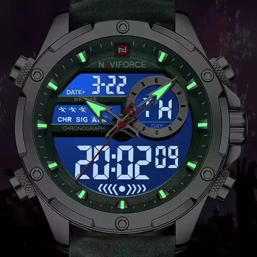 Laikrodis vyrams NAVIFORCE NF9208- CHRONOGRAF (zn129a) + dėžutė