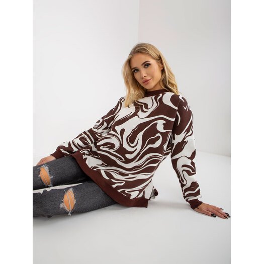 Bluza-FA-BL-8293.37P-ciemny brązowy