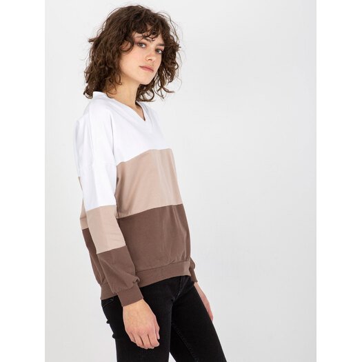 Bluza-RV-BL-8328.65P-biało-brązowy