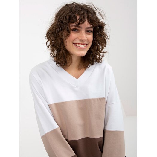 Bluza-RV-BL-8328.65P-biało-brązowy