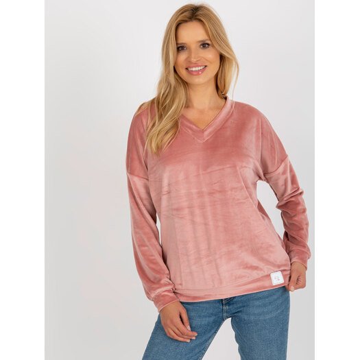 Bluza-RV-BL-8441.07P-ciemny różowy