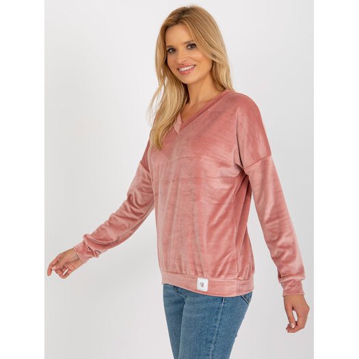 Bluza-RV-BL-8441.07P-ciemny różowy