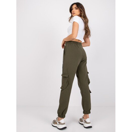 Spodnie dresowe-RV-DR-7461.03-khaki