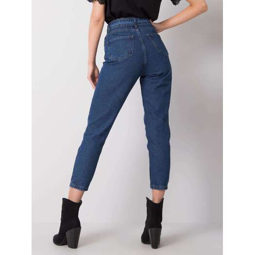 Spodnie jeans-320-SP-2902.09P-ciemny niebieski