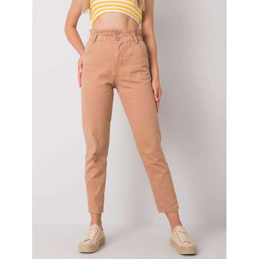 Spodnie jeans-336-SP-2141.32P-camelowy