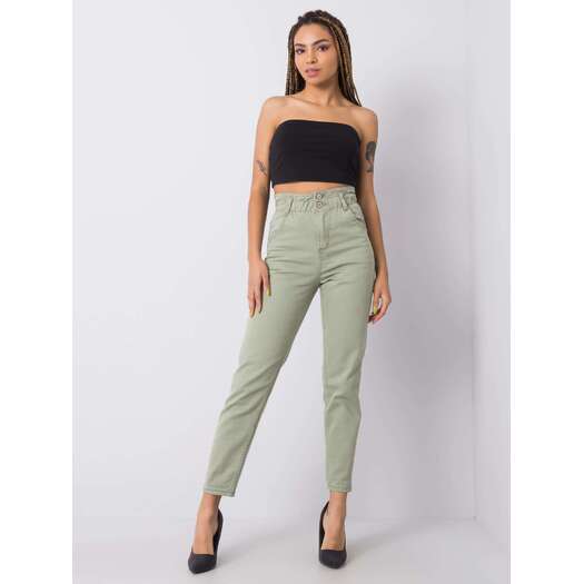 Spodnie jeans-336-SP-2156.33P-pistacjowy