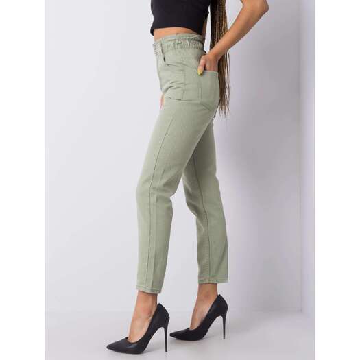 Spodnie jeans-336-SP-2156.33P-pistacjowy