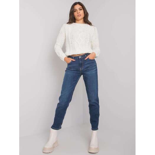 Spodnie jeans-D85046T62223D256-ciemny niebieski