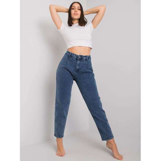 Spodnie jeans-MR-SP-261.15P-ciemny niebieski