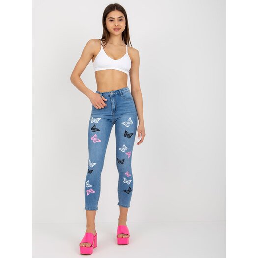 Spodnie jeans-NM-SP-D8015.31X-niebieski