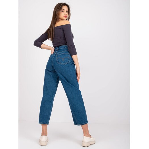 Spodnie jeans-RO-SP-2503.64-ciemny niebieski